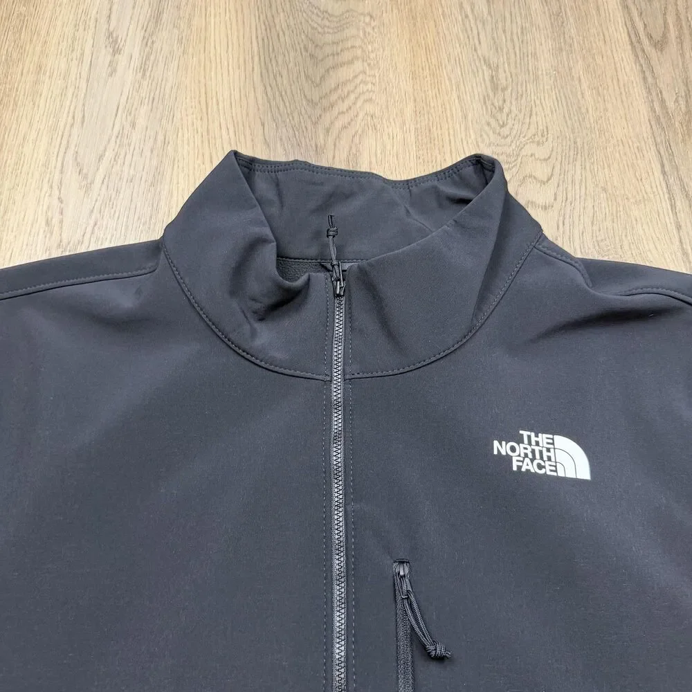The North Face Jacket Mens 2XL Black Windwall Softshell Full Zip Outdoor Hiking